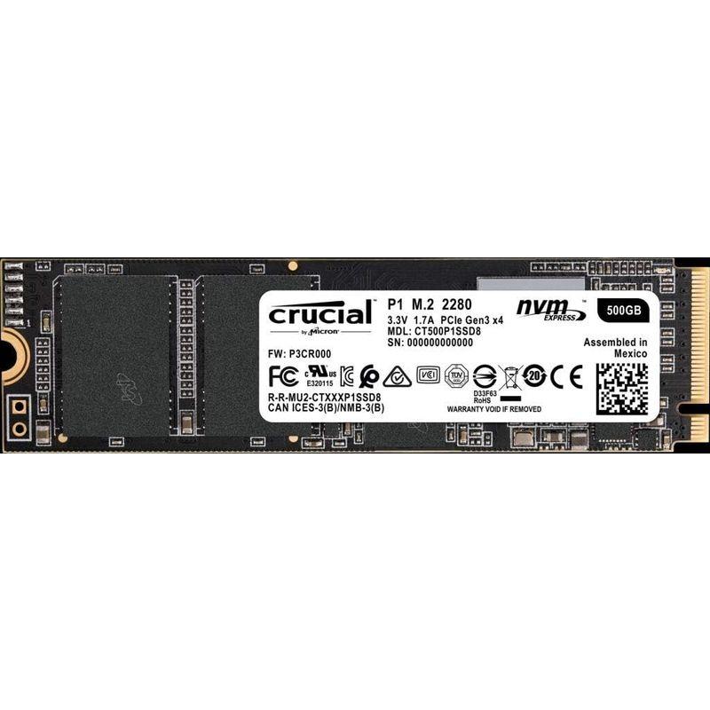 Crucial(クルーシャル) P1シリーズ 500GB 3D NAND NVMe PCIe M.2 SSD CT500P1SSD8｜shop-kt-four｜07