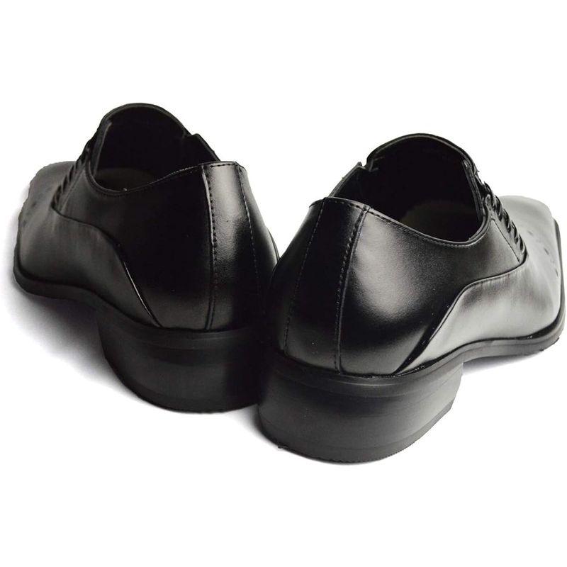ネロ コルサロ 本革 日本製 ビジネスシューズ 革靴 紳士靴 メンズ スリッポン サイドレース nc901Black 25.5cm｜shop-kt-four｜02