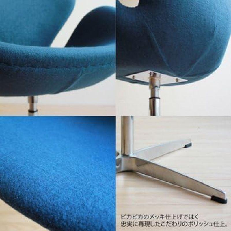 SWAN CHAIR スワンチェア（ファブリック）ライトブルー リプロダクト｜shop-kt-four｜05