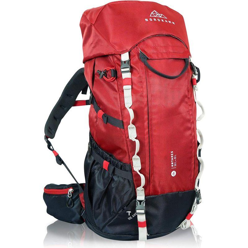 NORDKAMM バックパック 50L + 10L 大容量 軽量1.7kg 防水 レインカバー ザック 長期旅行 登山 防災 アウトドア日本｜shop-kt-four｜05