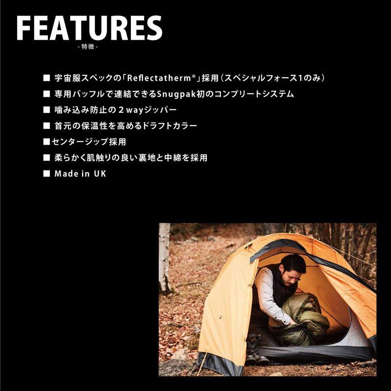 Snugpak(スナグパック) 寝袋 スペシャルフォース2 センタージップ デザートタン 快適使用温度-7度 (日本正規品) ワンサイズ｜shop-kt-four｜03