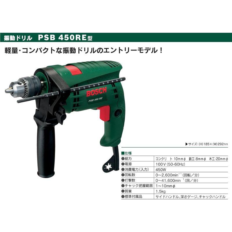 BOSCH(ボッシュ) 可変速|逆回転 振動ドリル PSB450RE｜shop-kt-four｜05