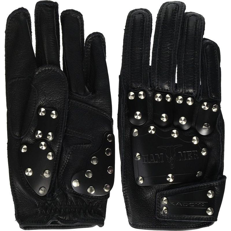 カドヤ(KADOYA) バイク用レザーグローブ HAMMER GLOVE A ブラック/ブラック M No.3510｜shop-kt-four｜02