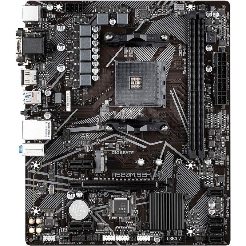 GIGABYTE A520M S2H マザーボード MicroATX AMD A520チップセット搭載 MB5140｜shop-kt-four｜04