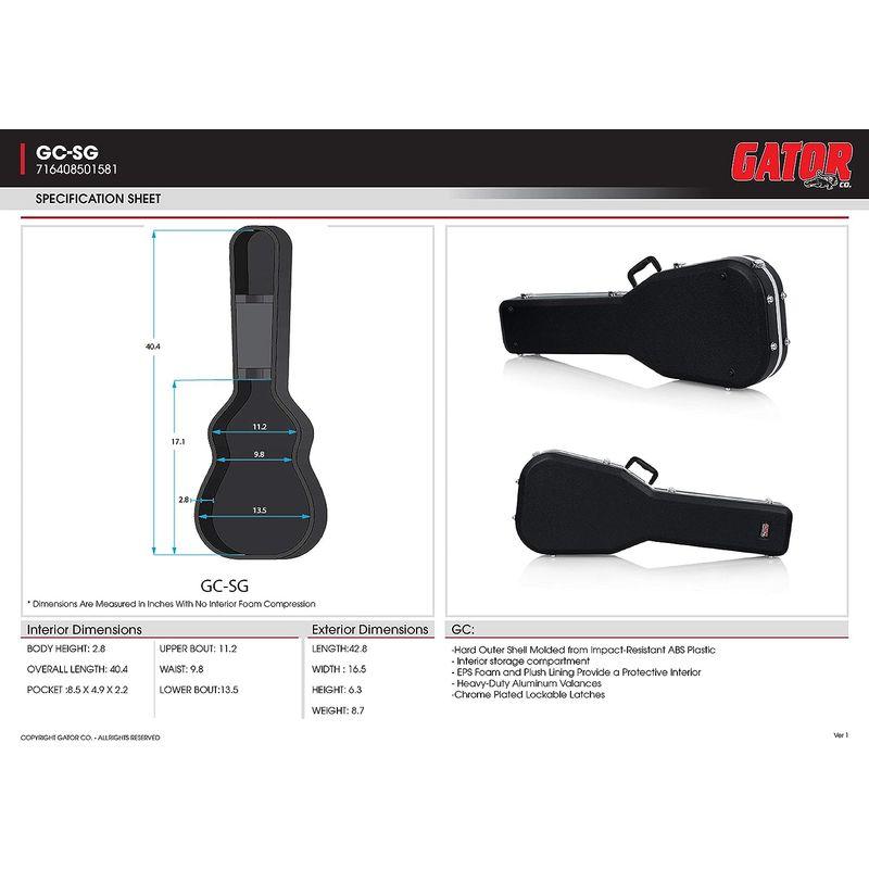 エレキギターケース GATOR ゲーター GC Guitar Series ABS製 GC-SG-S (SGタイプ対応)｜shop-kt-three｜08