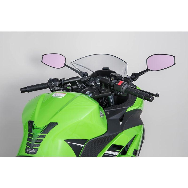 バイクパーツ タナックス (TANAX) バイクミラー ナポレオン カウリングミラー8 ブラック 防眩鏡RAYSAVE 左右共通(ロングステータイプ) A｜shop-kt-three｜08