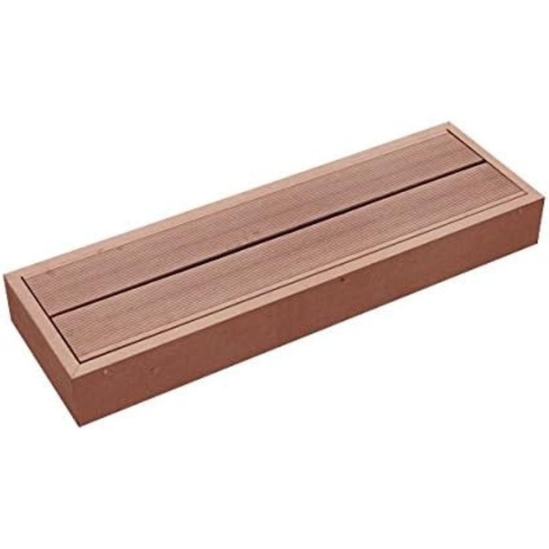激安日本正規代理店 人工木ウッドデッキ ステップ 置くだけの簡単設置 樹脂 デッキ 縁台2色選択可 (ブラウン)