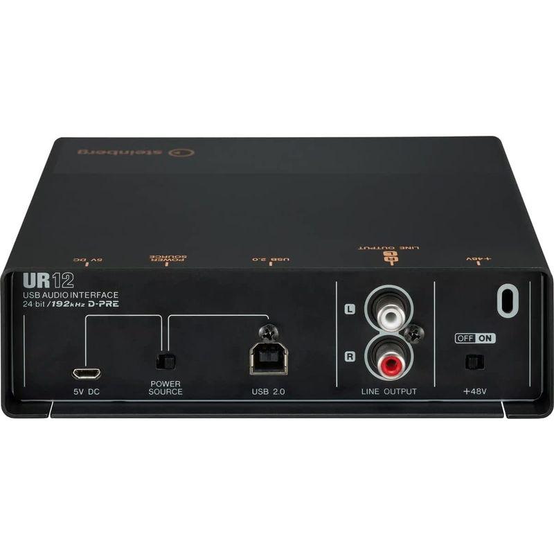 お取扱店 オーディオインターフェース 宅録セットSteinberg スタインバーグ - 2 x 2 USB audio interface UR12 Black&Copper M