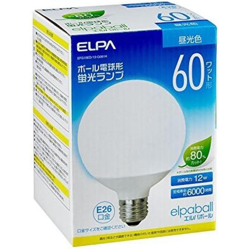 電球形蛍光灯 まとめ買い ELPA 電球形蛍光灯Ｇ形 ６０Ｗ形 EFG15ED/12-G061H ×3｜shop-kt-three｜02