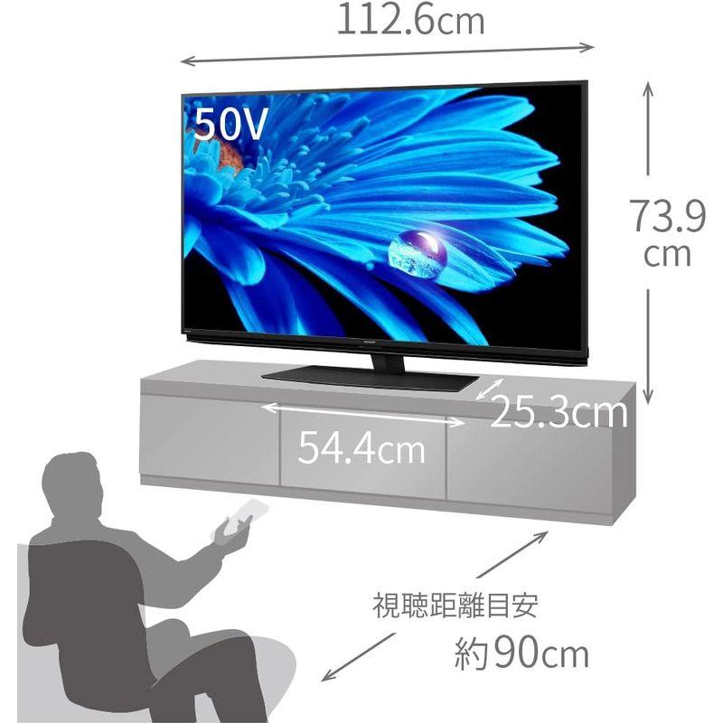 テレビ (家電＆カメラ) N-Blackパネル テレビ シャープ 50V型 4K 液晶 AQUOS 4T-C50EN2 倍速液晶 Google TV (2022年モデ｜shop-kt-three｜09