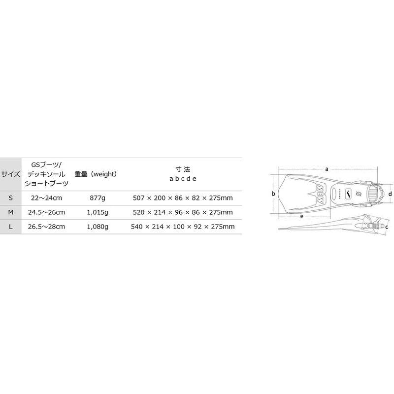 フィン カラー:アサギブルー サイズ:S (GSブーツ/デッキソールショートブーツサイズ:2224cm ) GSブーツ/デッキソールショートブーツ GULL ガル ミュー・サイファ｜shop-kt-three｜02