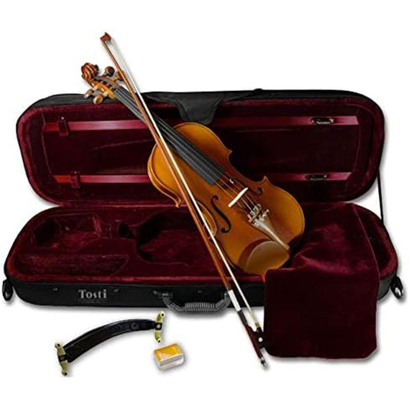 楽器 バイオリンセット 5点セット(バイオリン/弓/肩当て/松脂/ケース) 初めてのバイオリンに最適国内完全調整済みTosti SNT-101 (｜shop-kt-three｜02