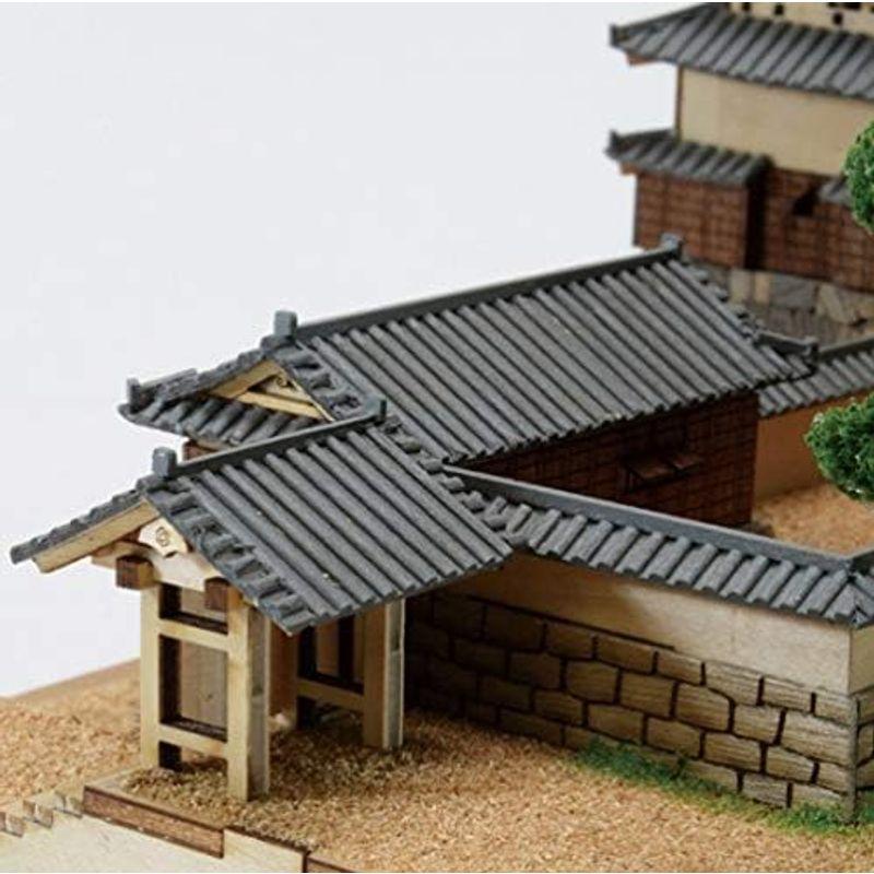 建築模型・ジオラマセット ウッディジョー/木製建築模型 1/150松山城＋ジオラマ・塗料セット｜shop-kt-three｜03