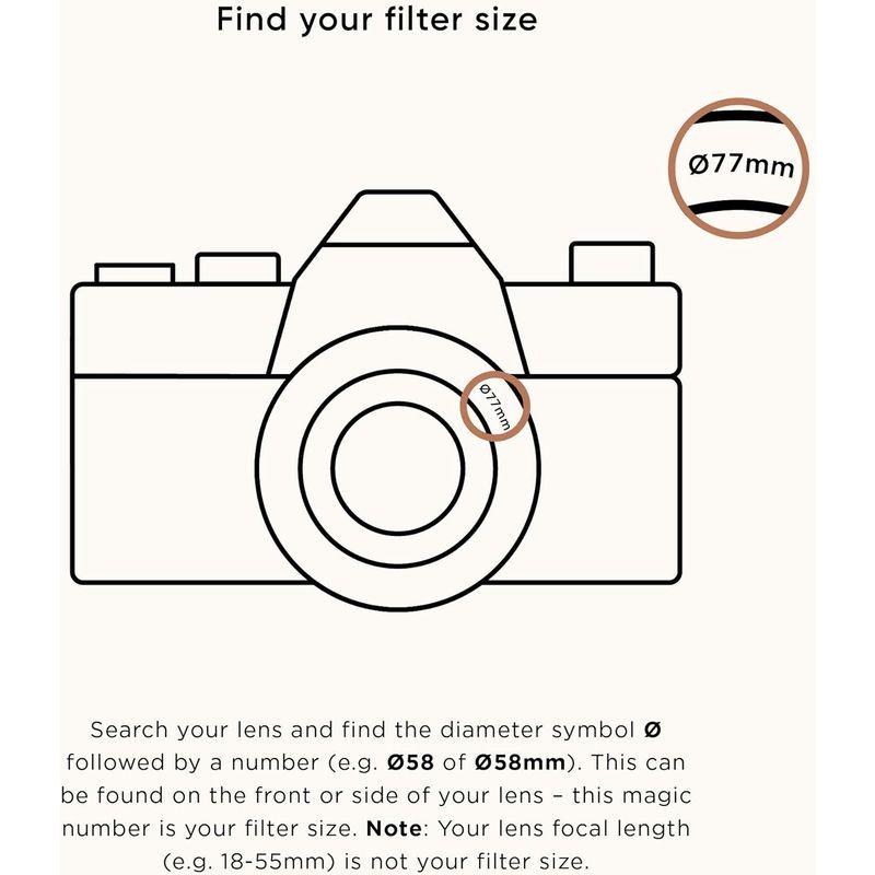 カメラアクセサリー Urth 49mm ND2-32 (1-5ストップ) 可変調整可能ND
