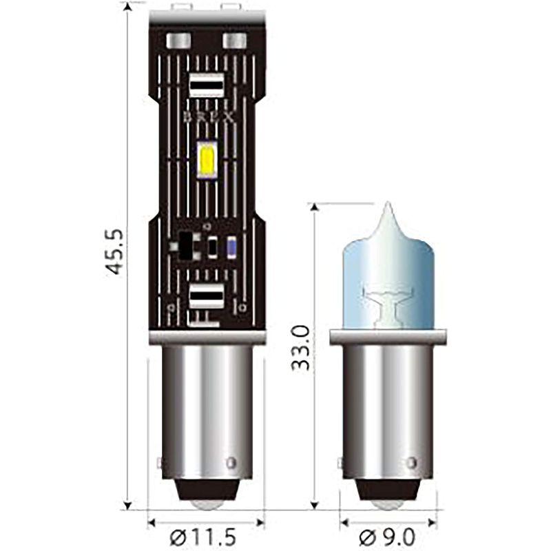 LEDバルブ BREX (ブレックス) LED スティックH21W バルブforバックランプ キャンセラー内蔵 BBC524｜shop-kt-three｜03