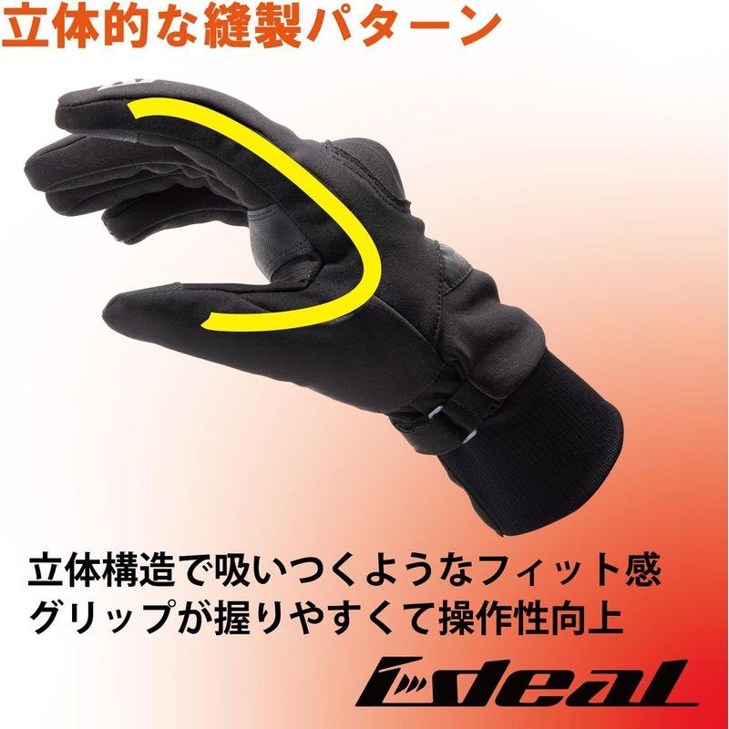 日産純正 バイク用グローブ 山城 IDEAL アイディール バイク用 グローブ 秋冬モデル ID-116 ノヴァ ブラック 3XLサイズ ID116/BK/3XL