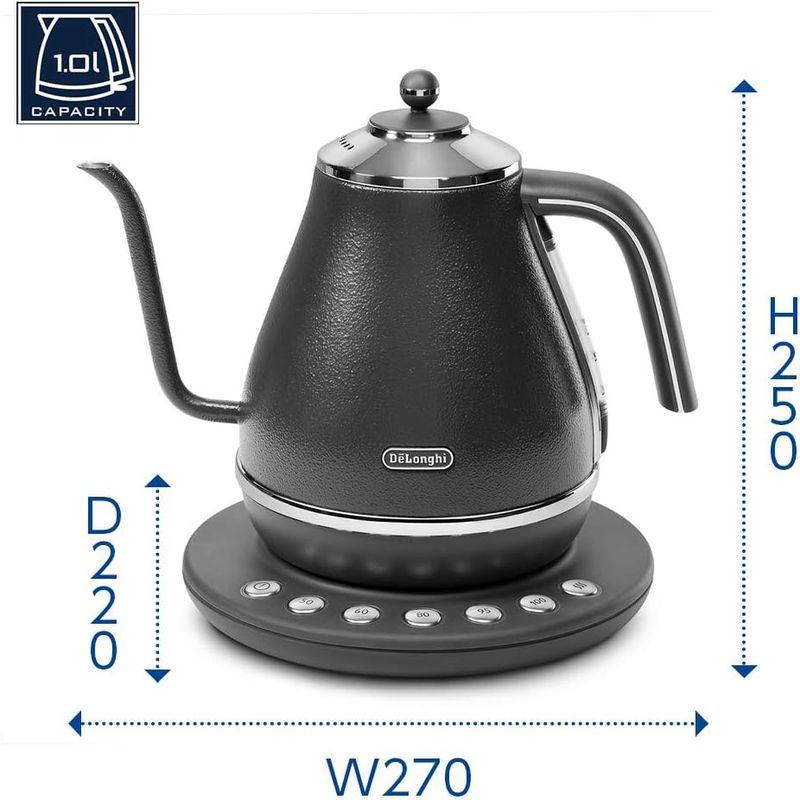 キッチン家電 デロンギ(DeLonghi)電気ケトル アイコナ カフェ グレー 温度設定機能 / 保温機能付き 1.0L ?KBOE1230J-GY｜shop-kt-three｜06