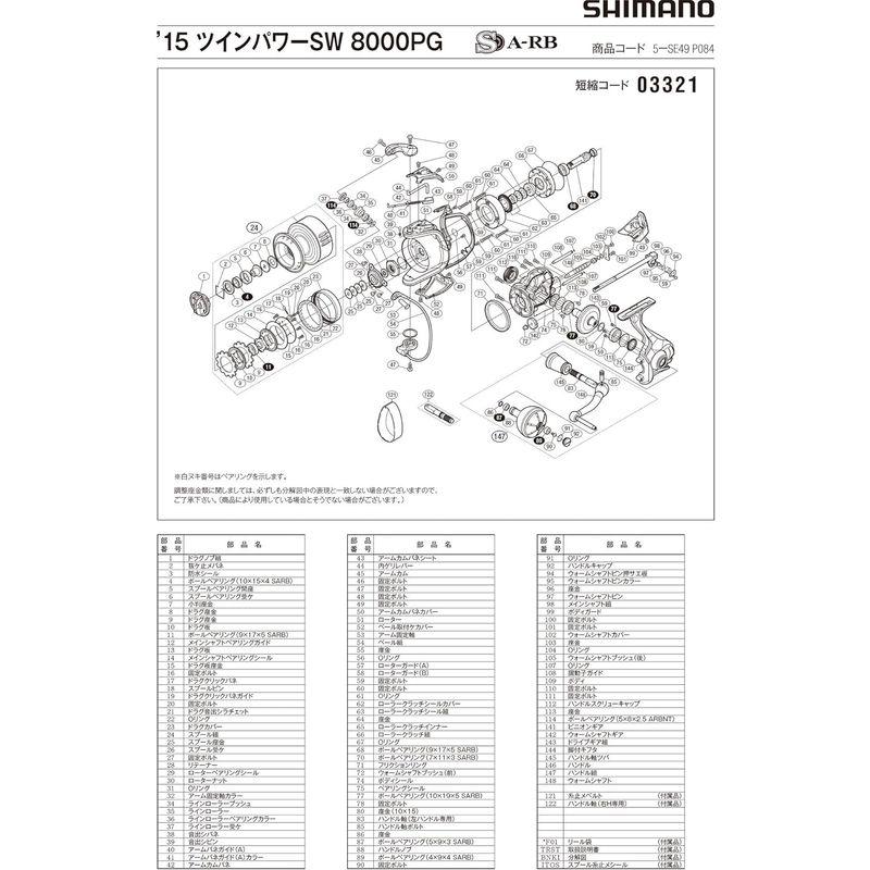 リール 純正パーツ 15 ツインパワー SW 8000PG ハンドル組 パートNo 10NB9｜shop-kt-three｜05