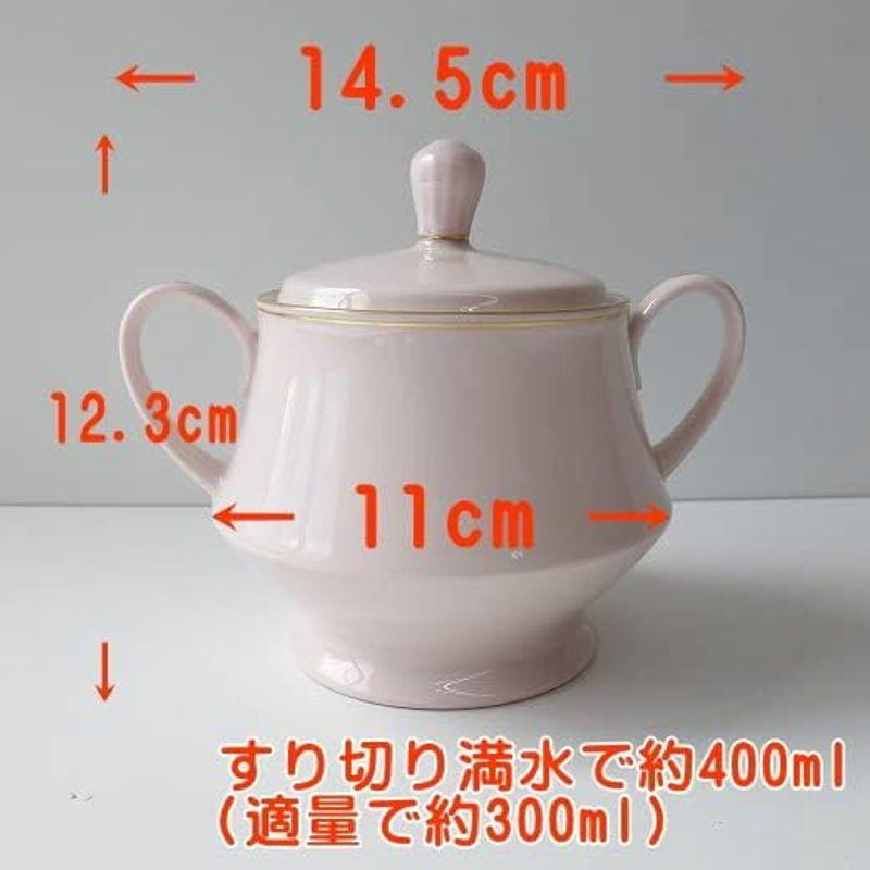 Noritake ノリタケ ピンク シュガーポット 日本製 調味料入れ 砂糖入れ 塩入れ 陶器 キャニスター 保存容器 ブランド 食器 調味｜shop-kt-three｜02