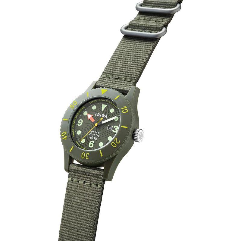 TRIWA/トリワ メンズ＆レディース（ユニセックス）腕時計 リサイクルキャンパスベルト カーキ TFO211-CL150912 TIME｜shop-kt-three｜07