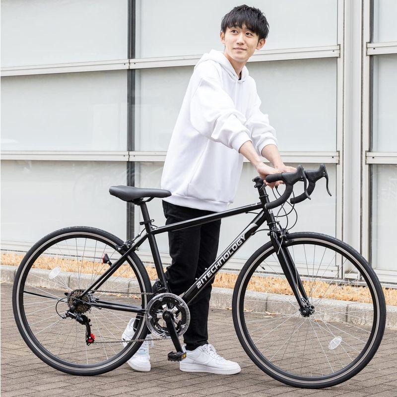 21Technology 自転車 ロードバイク 700c ホワイト 700×28c シマノ14段変速ギヤ ドロップハンドル 補助ブレーキ搭載｜shop-kt-three｜03