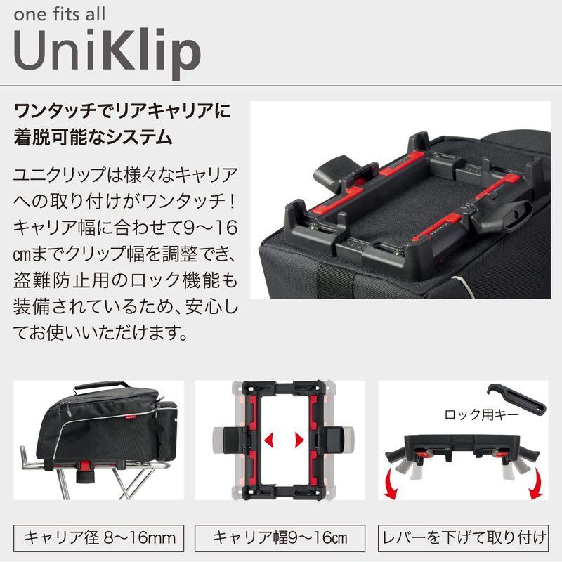 通信販売 正規品RIXEN&KAUL ラックパックライト (UniKlip) サイクルキャリアバッグ グレー W18xH19xD37cm