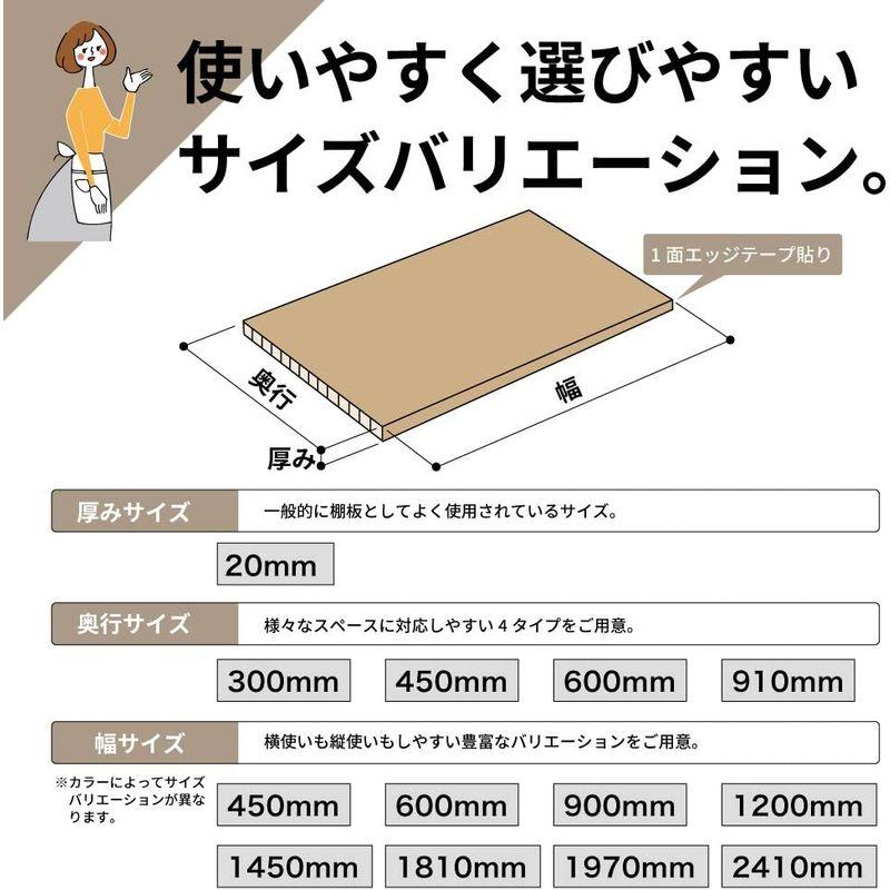 南海プライウッド　棚板　アートランバーOタイプ　アンバーウォールナット　20×300×1810mm　O20-16-UJ