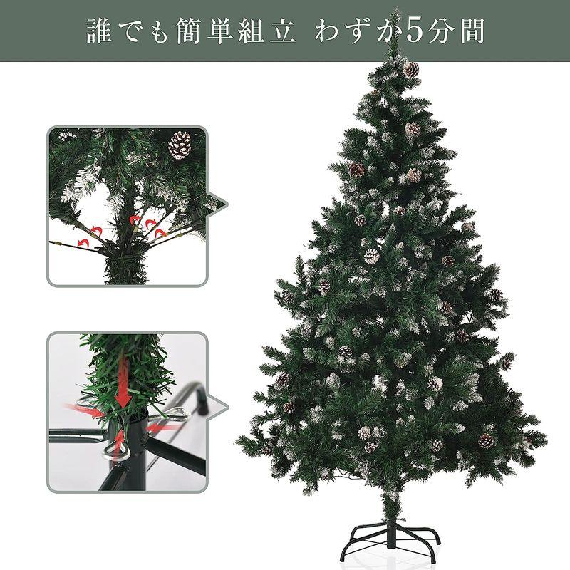 クリスマスツリー　180cm　オーナメントセット　北欧　電飾　飾り　LEDロープライト　LEDイルミネーションライト　クリスマスツリーセット