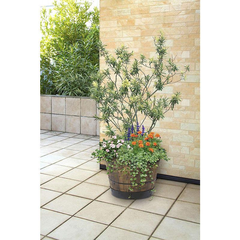 タカショー ウッドバレルプランター 550 約W55×D55×H41cm ウッドバレルプランター 約W55×D55×H41cm