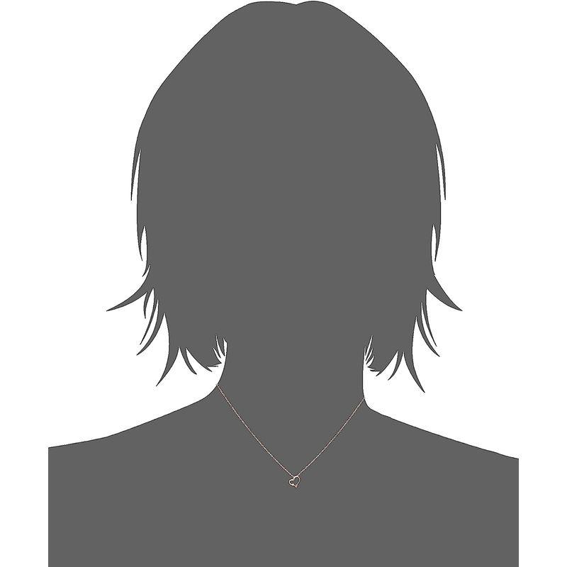 キャーロディディアマンテ CHIARO DI DIAMANTE K10ピンクゴールド×ダイヤモンド ハートペンダントネックレス CHD004 CHIARO DI DIAMANTE K10ピンクゴールド×ダイヤモンド ハートペンダントネックレス CHD004