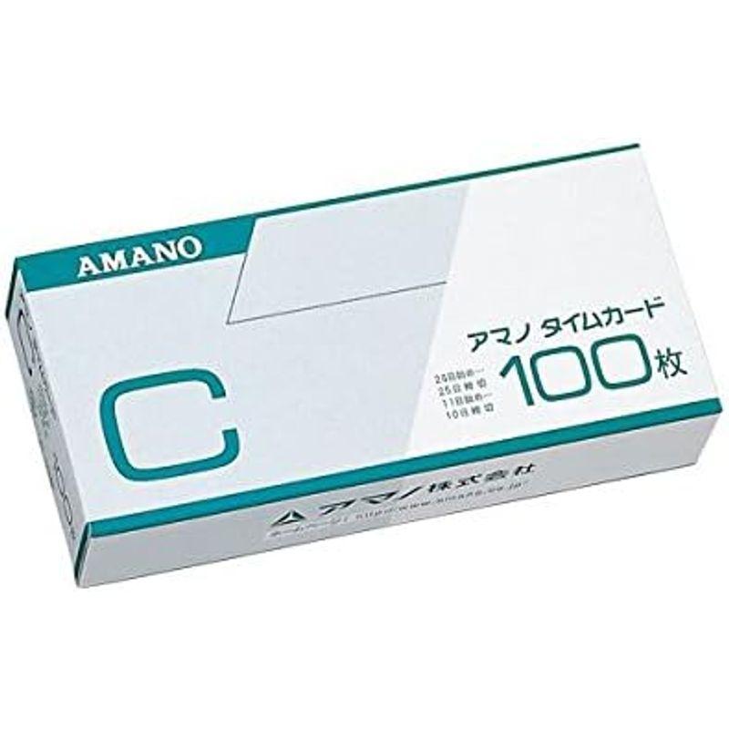 （まとめ）　アマノ　タイムカード　×3セット　（標準）Cカード　1箱入