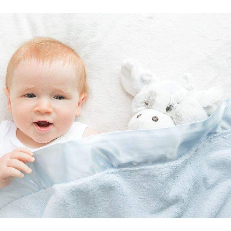  Little Giraffe(リトルジラフ) Luxe Baby Blanket ラックス ベビーブランケットBOX入り ブルー 