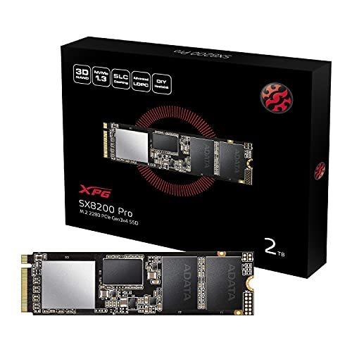 ADATA ASX8200PNP-2TT-C XPG SX8200 Pro PCIe Gen3x4 M.2 2280 SSD 2TB NAND フラッシュ 3D TLC