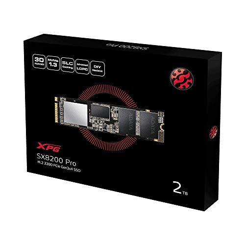 ADATA ASX8200PNP-2TT-C XPG SX8200 Pro PCIe Gen3x4 M.2 2280 SSD 2TB NAND フラッシュ 3D TLC SX8200 XPG Proは 3D
