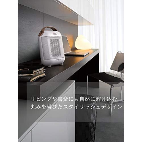 De'Longhi (デロンギ) ファンヒーター カプスーラ HFX30C11-IW セラミックヒーター 足もと・手さき イタリアンデザイン コンパクト 薄型 ハイパワー 送風機能 取｜shop-kukui｜02