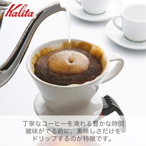 カリタ(Kalita) コーヒー ドリッパー 陶器製 1*2人用 ホワイト 101-ロト #01001｜shop-kukui｜04