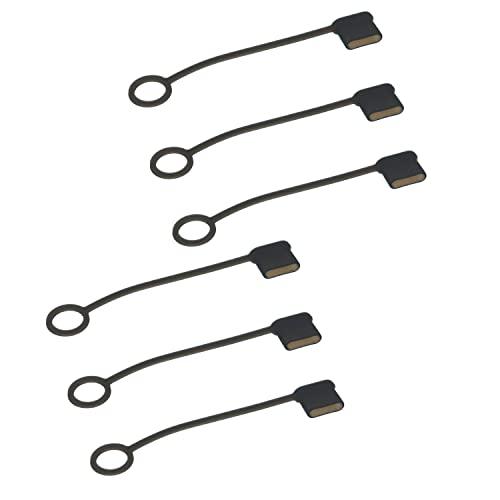 monofive USB Type-C(オス)用 保護カバーキャップ 脱落防止ソフト 6個入 黒(半透明) MF-SUSBC5-6B｜shop-kukui｜02