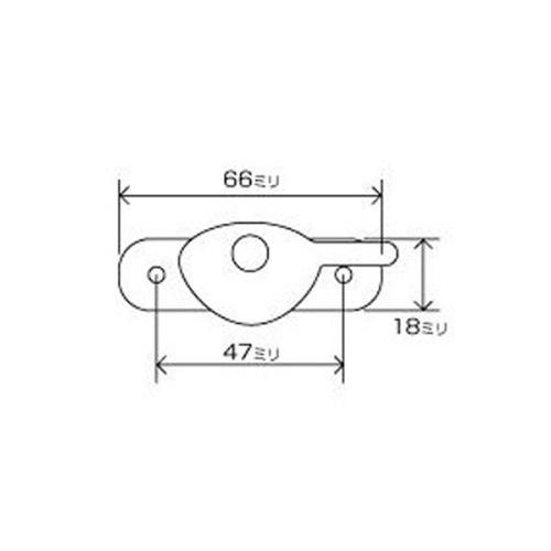 中西産業 クレセント錠 DC-DL-1001(L) 00094002-001 1(L)｜shop-kukui｜03