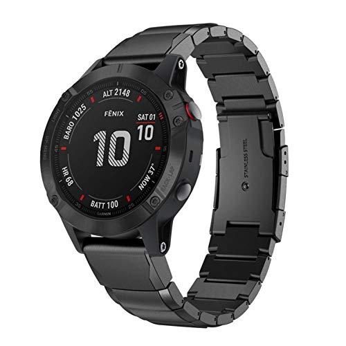 [Ahayo] QuickFit 22mm ステンレス留め金製 バンドビジネス のあるストラップ for GARMIN(ガーミン) Fenix 7 Solar/Fenix 6 / Fenix 5 / Instinct/EPIX 2 / Appr｜shop-kukui｜02