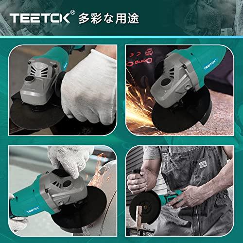 TEETOK 充電式ディスクグラインダー GA418DZ 電動グラインダー 7500rpm 充電サンダー 軽量化 金属切断 木工切断 研磨 研削 マキタの18Vバッテリー対応 BL1820 BL｜shop-kukui｜06