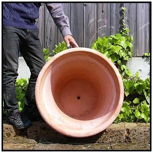 リムポット φ90cm 高級 テラコッタ製 植木鉢 / ベノッチ社 BE-100Lの画像