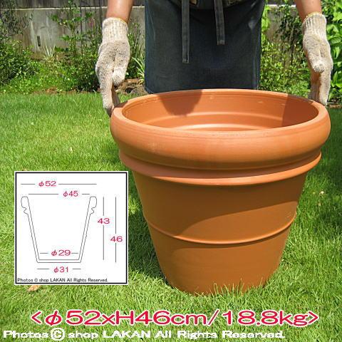 リムポットφ52cm (トスカーナ)素焼きテラコッタ製人気植木鉢