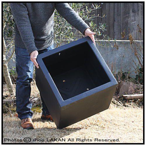 BLチェルトンハムW50cm キューブ型グラスファイバー樹脂製植木鉢 / エッシュバッハ社 EB-18063150の画像
