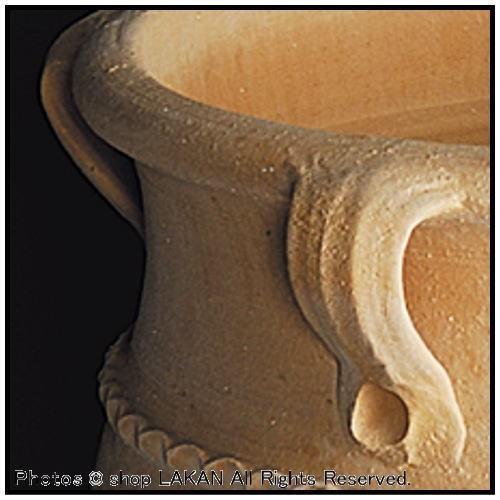 クレタ ディア A鉢 φ60cm 綺麗な曲線デザイン ギリシア テラコッタ製 大壺 / トラピサノ村産 GR-CC-34Aの画像