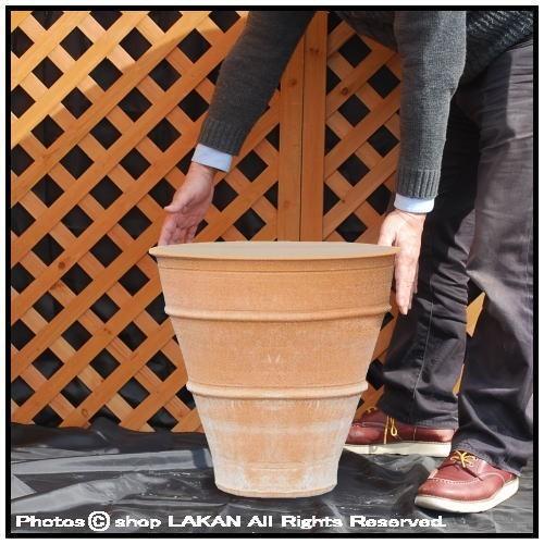 クレタ・モナホ鉢 φ50cm すり鉢デザイン ギリシアテラコッタ壺