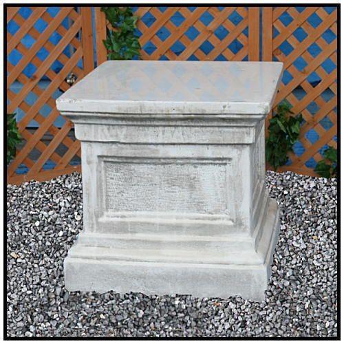 サントリーニ台座H60cm 洋風庭園 石造大型台座 / イタルガーデン社 PI0313