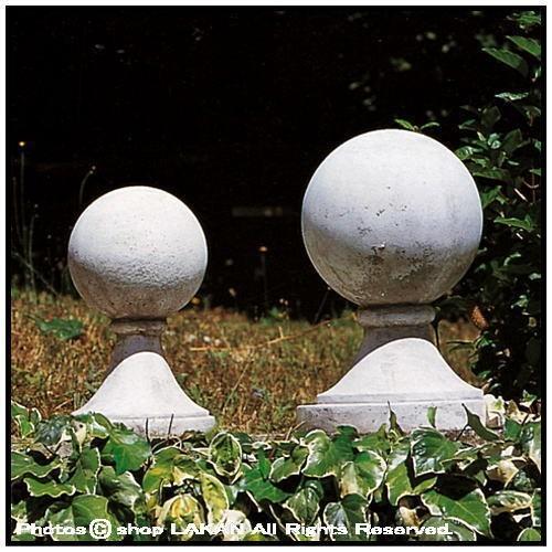 飾り玉φ30cm イタリア製洋風庭園石造オブジェ / イタルガーデン社 TE0357