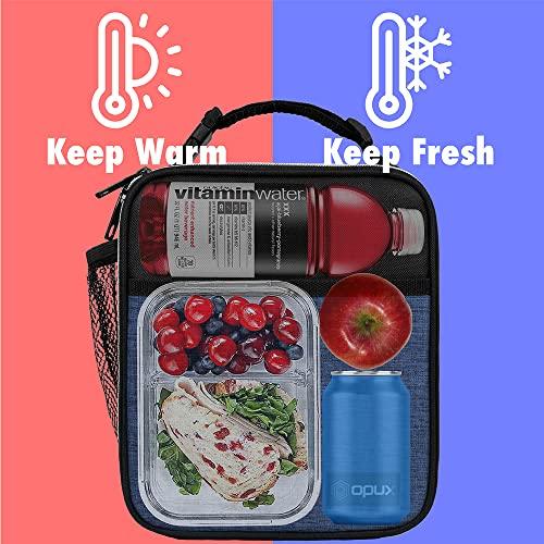 OPUX Premium Thermal Insulated Mini Lunch Bag School Lunch Box For B 並行
