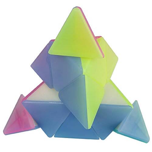 SHUYUE Qiyi Jelly 3x3x3 ピラミッドスピードキューブ トライアングルスピードキューブ 3x3 ステッカーレス ビビ 並行輸入｜shop-lemon｜04