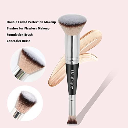 Daubigny Makeup Brushes Dual-ended Flat Foundation Brush Concealer B 並行輸入｜shop-lemon｜05